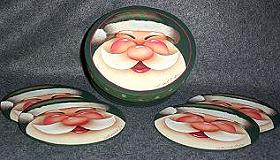 GLEEFUL SANTA COASTERS