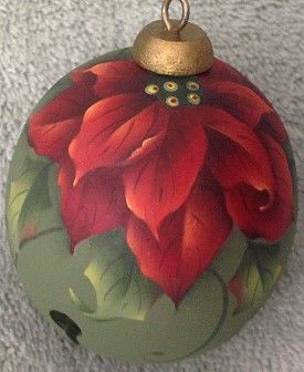 RED POINSETTIA - Ornament